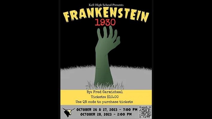 Frankenstein Theatre Poster Advertisement